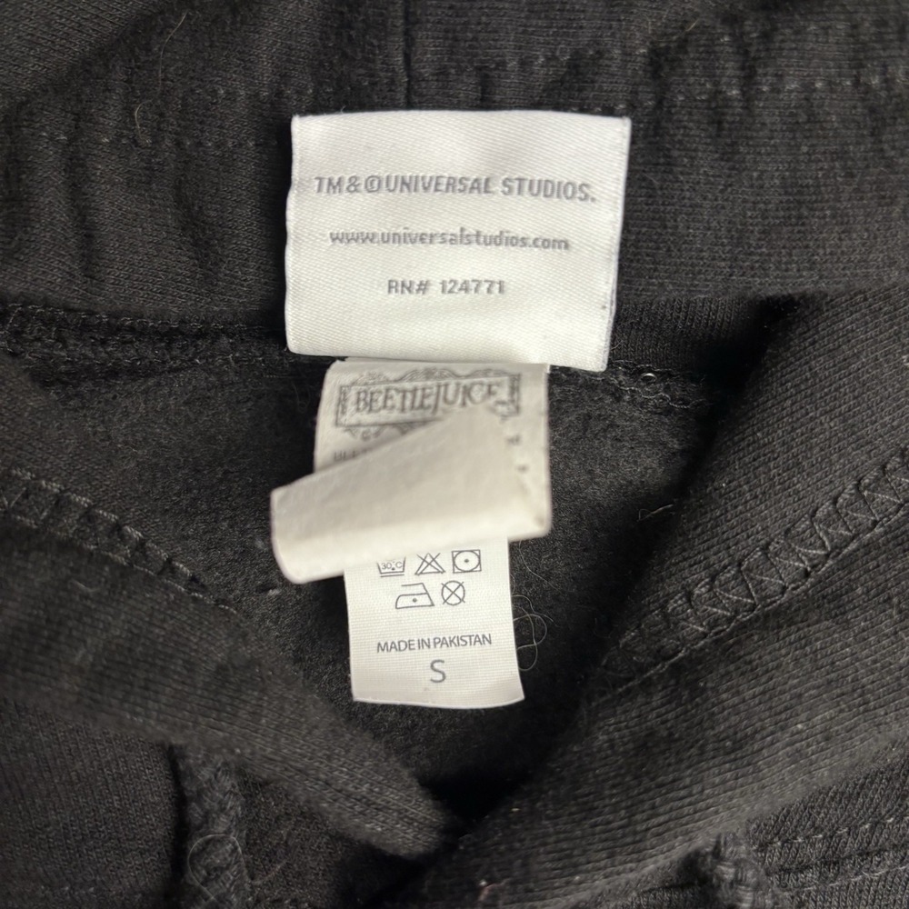 Universal Studios Halloween Horror Nights HHN Beetlejuice Hoodie Adult Sz Small - Picture 3 of 8